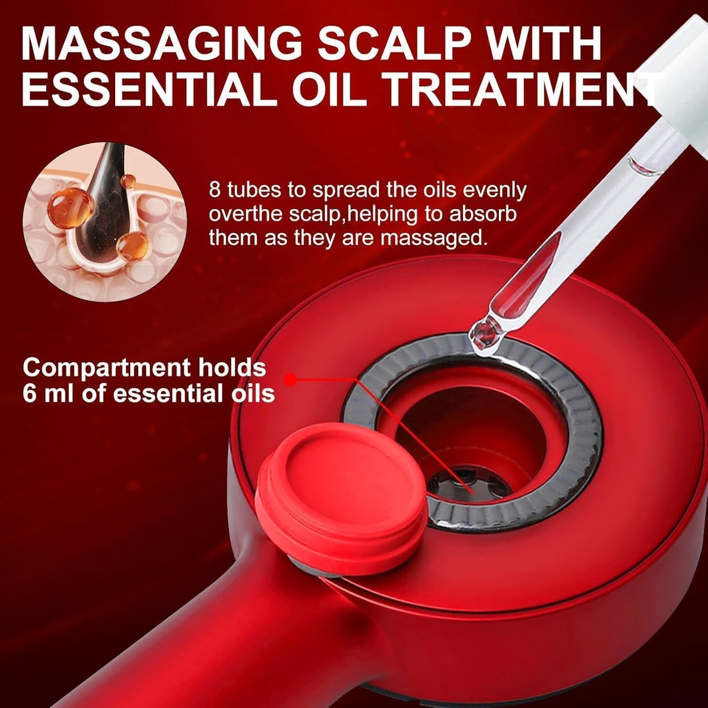 3-in-1 Therapy Scalp Massager Comb
