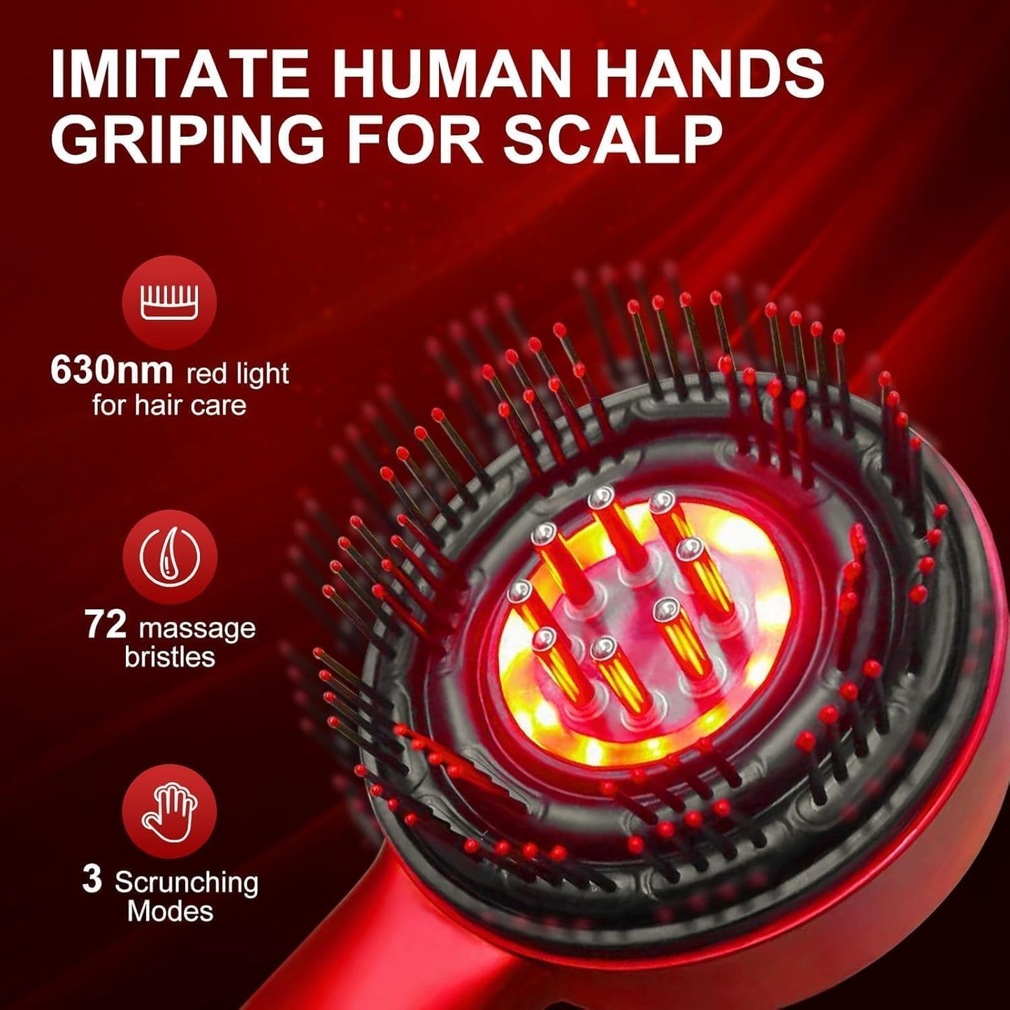 3-in-1 Therapy Scalp Massager Comb